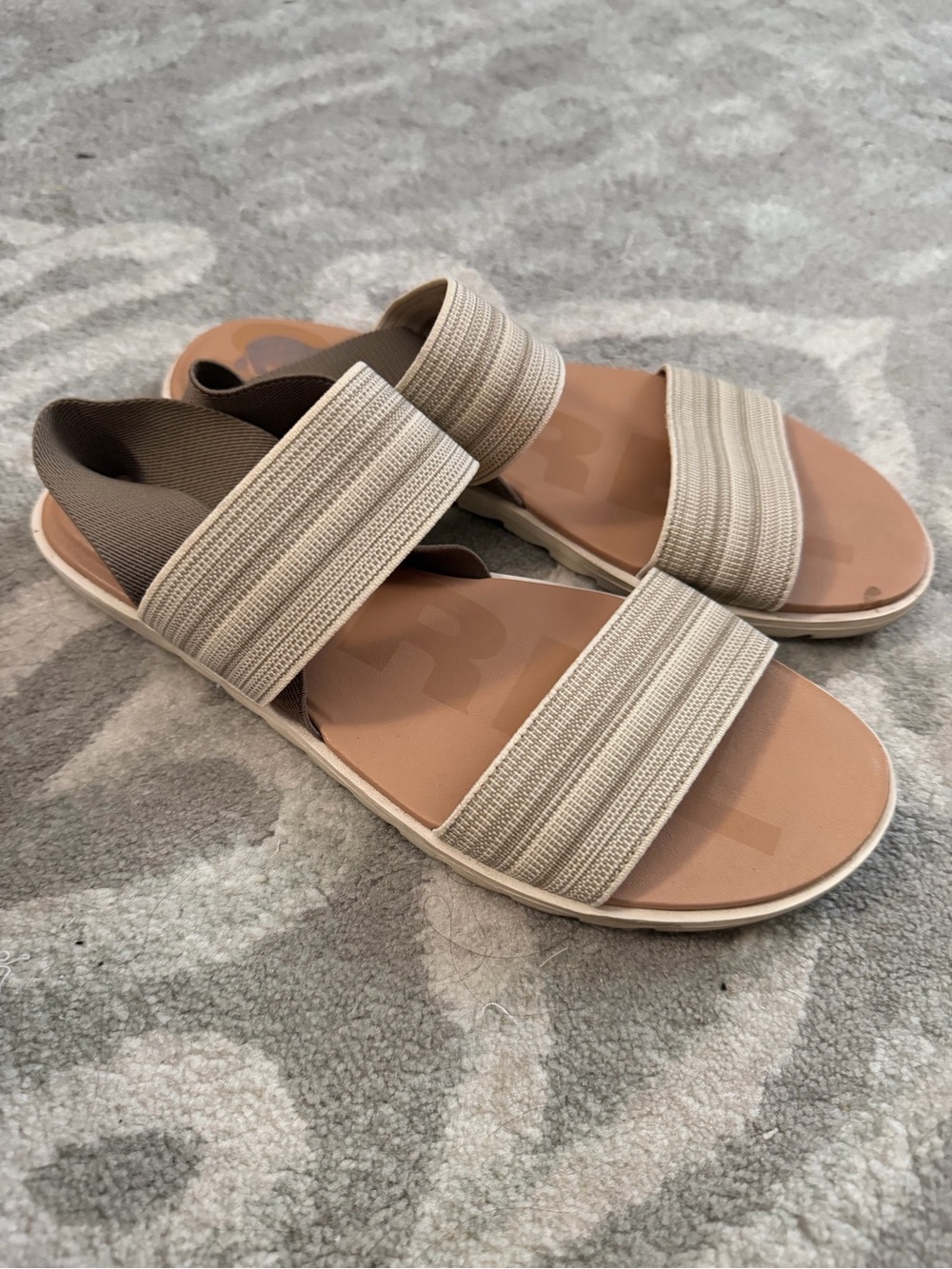 Sorel Women's Tan Beige Wedge Sandals